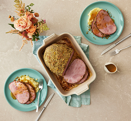 Jambon en croûte d’herbes et de noix