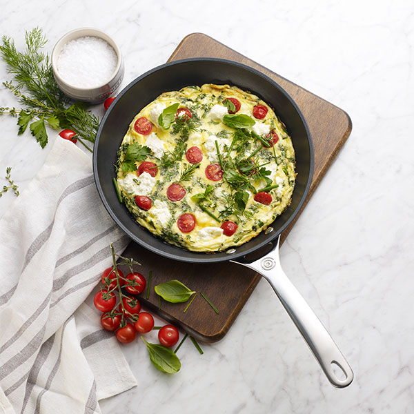 Frittata à la Ricotta, aux Tomates et aux Fines Herbes