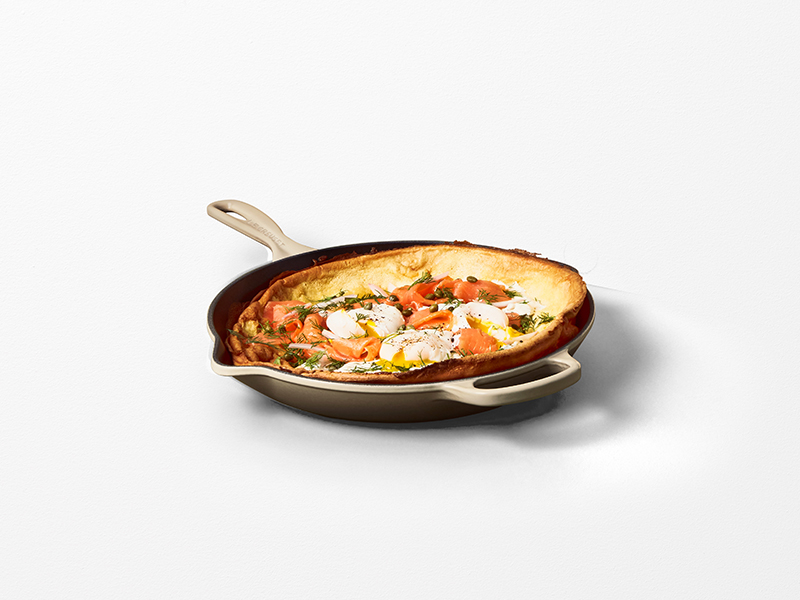 Savoury Dutch Babies with Smoked Salmon and Poached Eggs