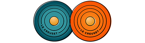 Bleu Riviera & Flamme Dorée