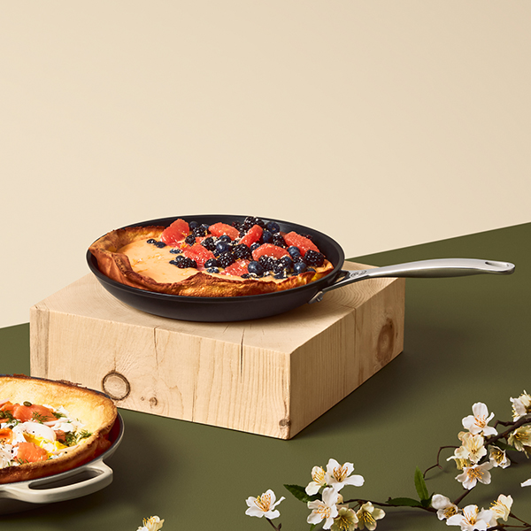 Sweet Dutch Babies with Fresh Fruits and Citrus Curd