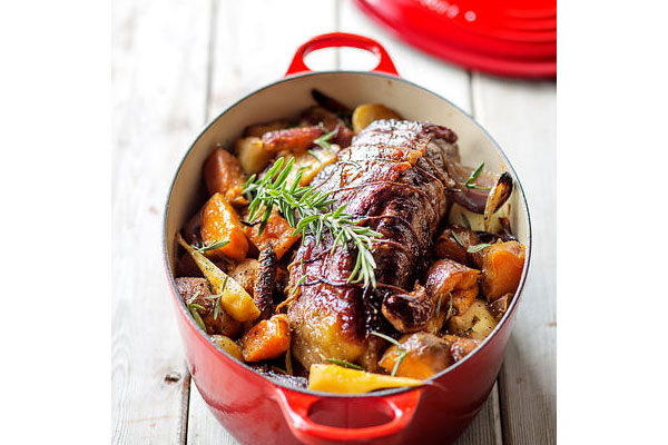 Trussed Beef Pot Roast with Vegetables