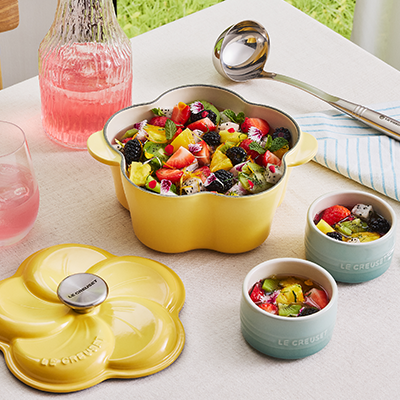 Fruit Salad with Elderflower and Vanilla Syrup