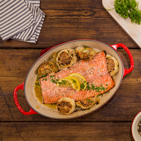 Garlic Butter Baked Salmon