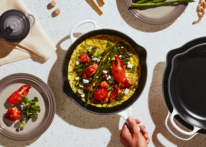 Lobster and Asparagus Omelette