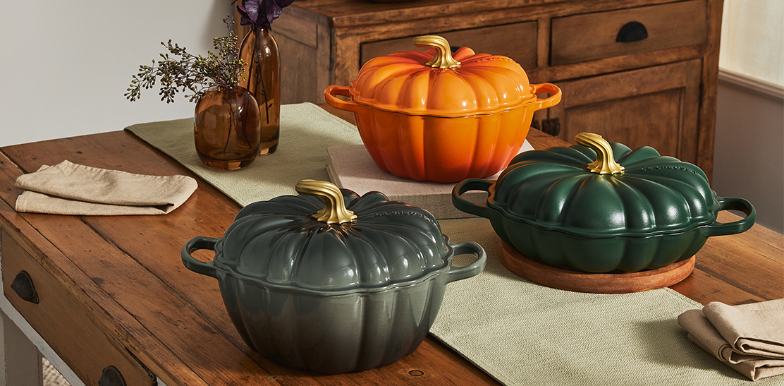Pumpkin Collection arranged for an autumn table