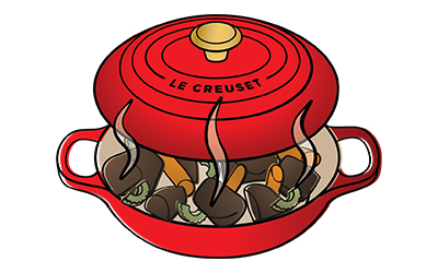 Round and Braiser Set