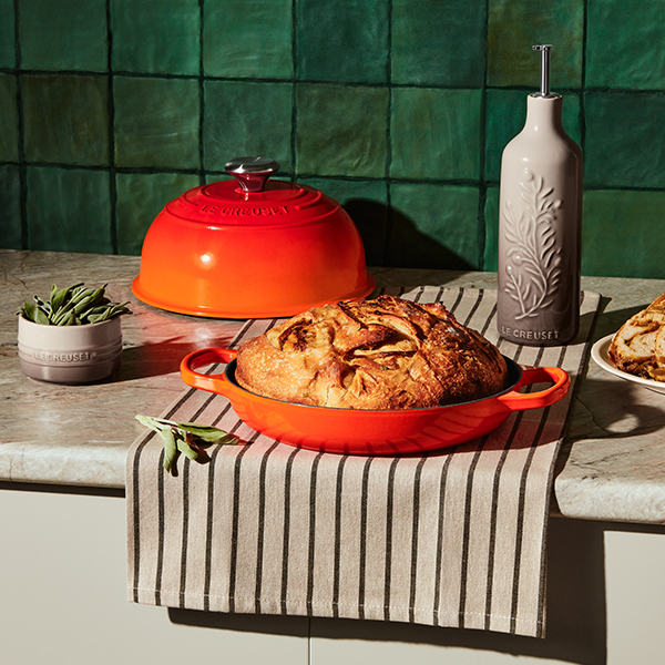 Caramelized Onion, Roasted Garlic and Fried Sage Bread
