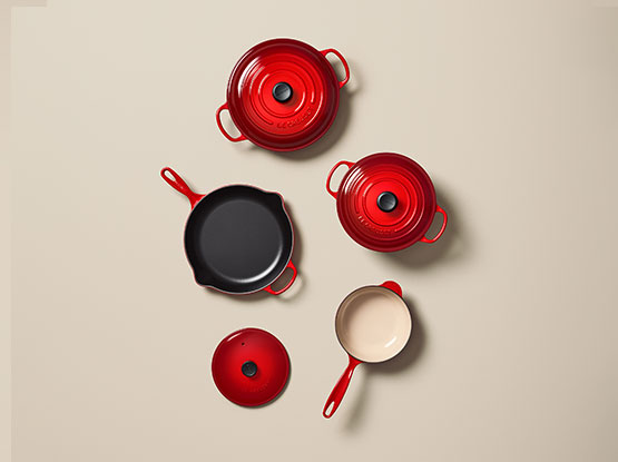 7 Piece Enamelled Cast Iron Set