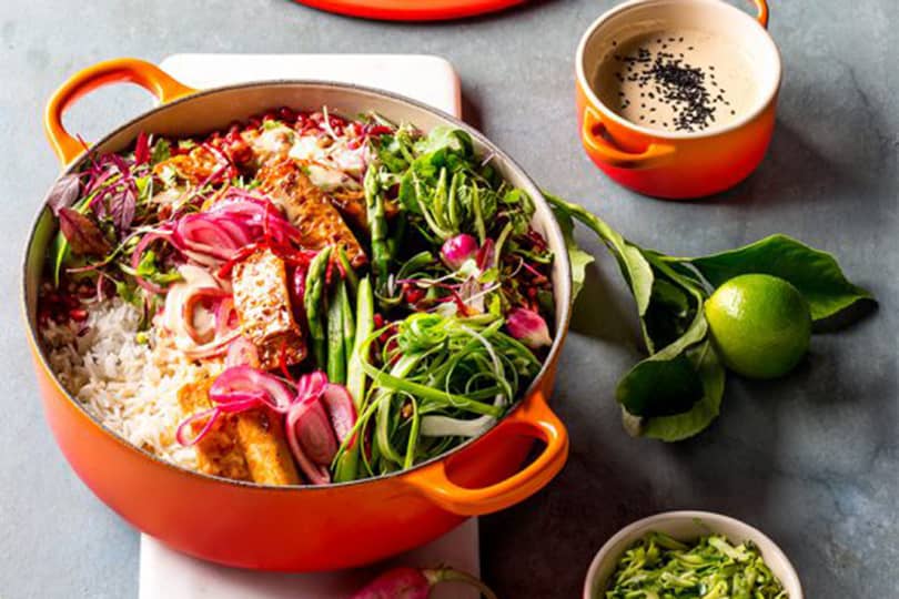 Vegan Satay Tofu Coconut Rice