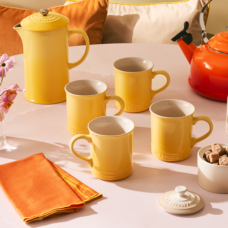 Tasses Cappuccino Le Creuset Sakura - Set X2 - Rose - Japon Isetan - Édition Limitée NEUF