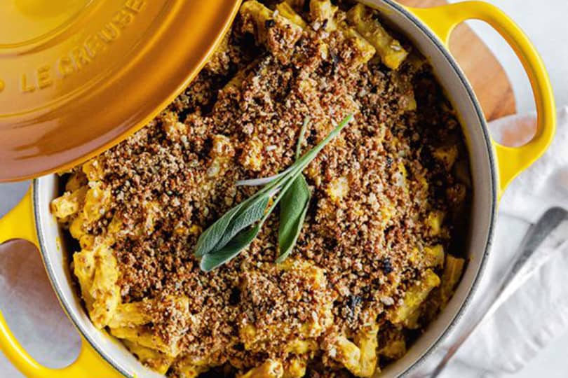 Macaronis au fromage et à la courge butternut