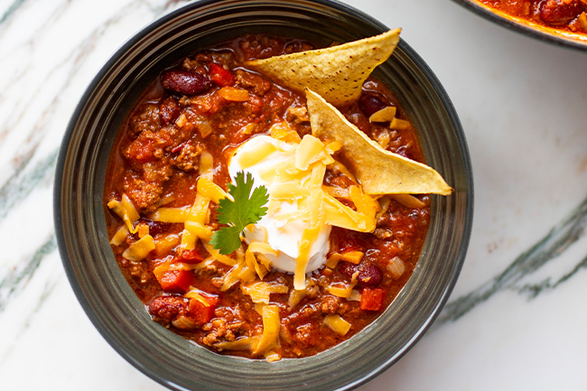 Chili au b&oelig;uf traditionnel