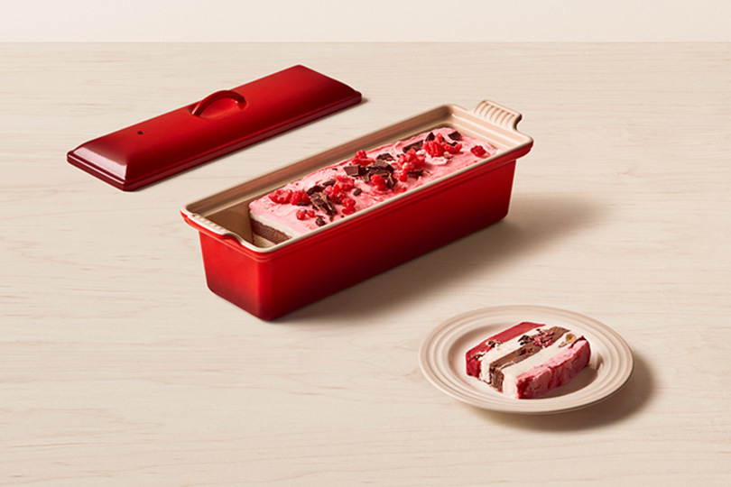 Layered Sorbet and Ice Cream Terrine
