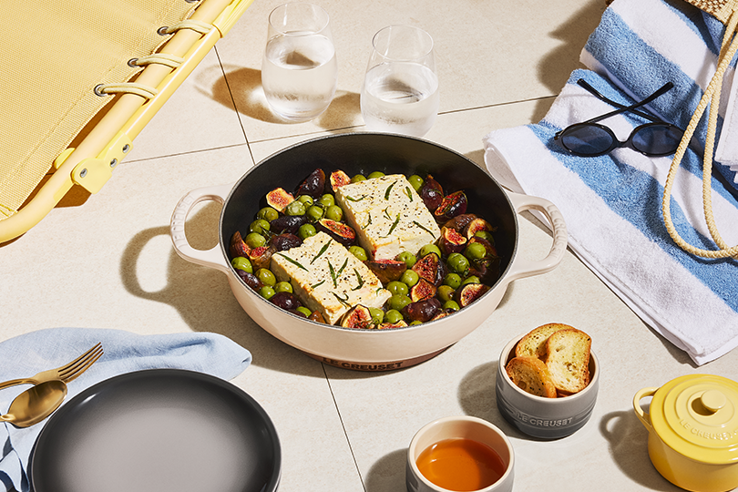 Oven-roasted Feta with Figs and Olives
