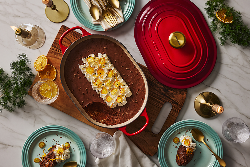Chocolate Mousse with Kumquat Preserve
