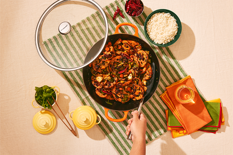 Asian vegetable stir-fry & chili crisp oil