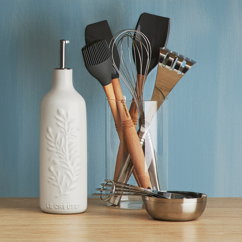 Bryantye Lot De 4 Ustensiles De Cuisine En Acier Inoxydable 304 Comprenant Spatule, Louche, Spatule Wok, Cuillère à écumoire, Outils De Cuisine à Long Manche, Passe Au Lave-vaisselle