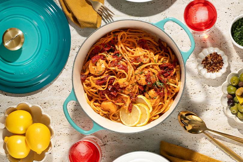 Linguine aux crevettes "Marry Me"