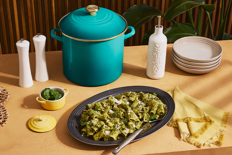 Pasta with Garden Herb Pesto