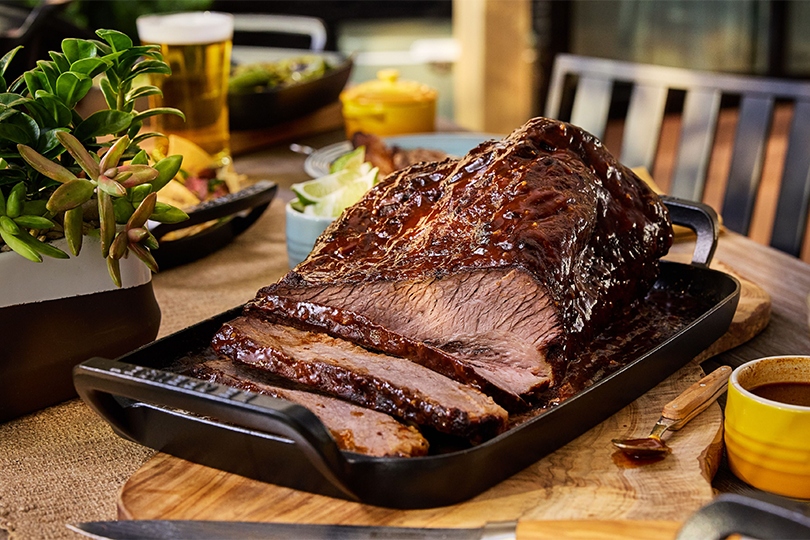 B&oelig;uf brais&eacute; &agrave; la sauce barbecue