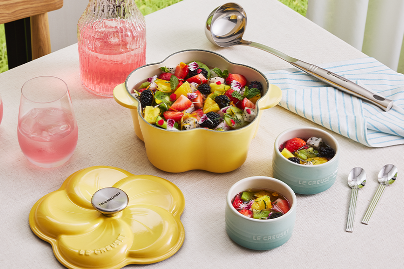 Fruit Salad with Elderflower and Vanilla Syrup